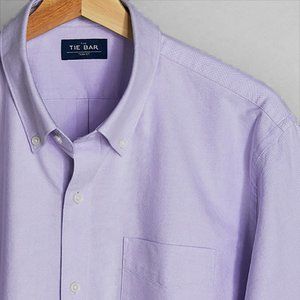 The Modern-Fit Oxford Lavender Casual Shirt